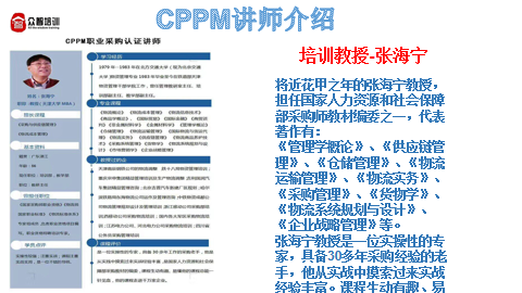 CPPM注册认证项目培训课程图解-CPPM讲师介绍2